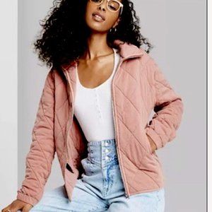💖 2/$25 Wild Fable Mauve Quilted Jacket